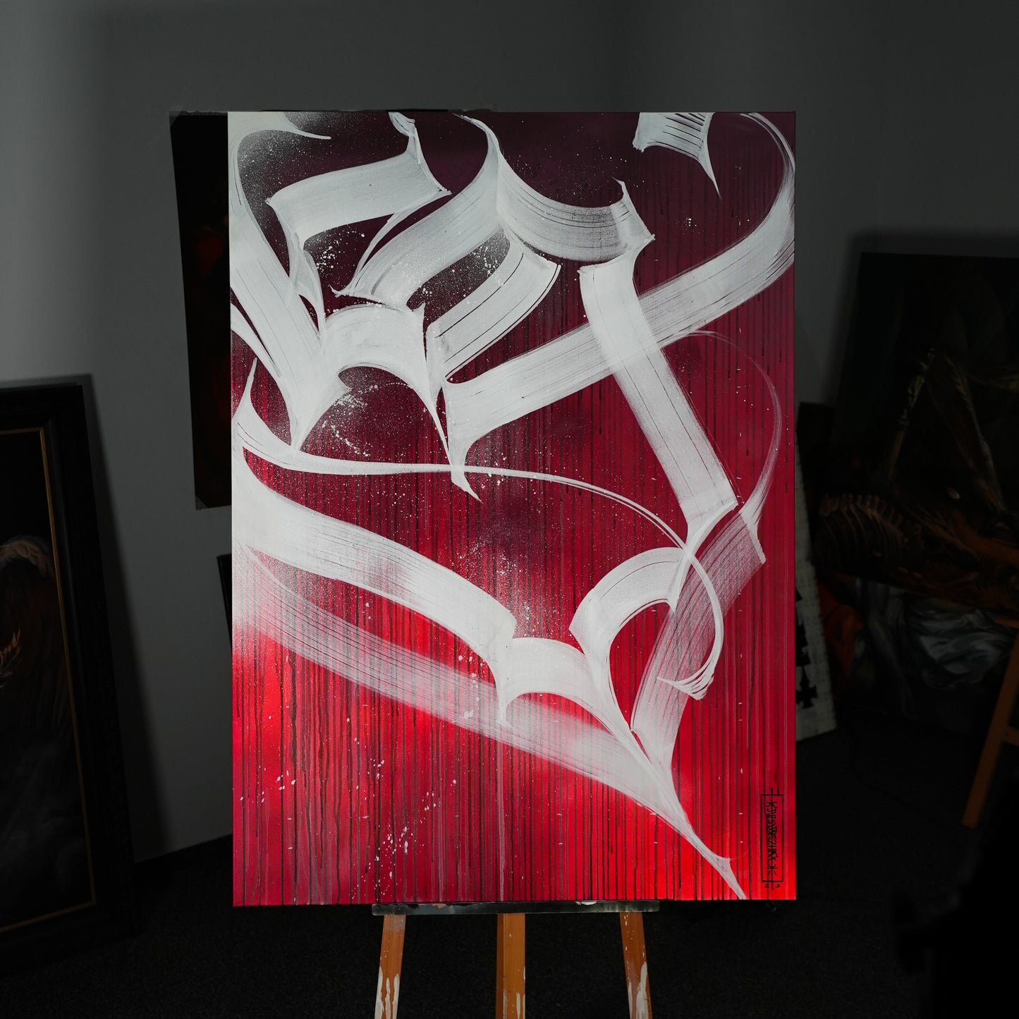 Acrylic canvas “S”