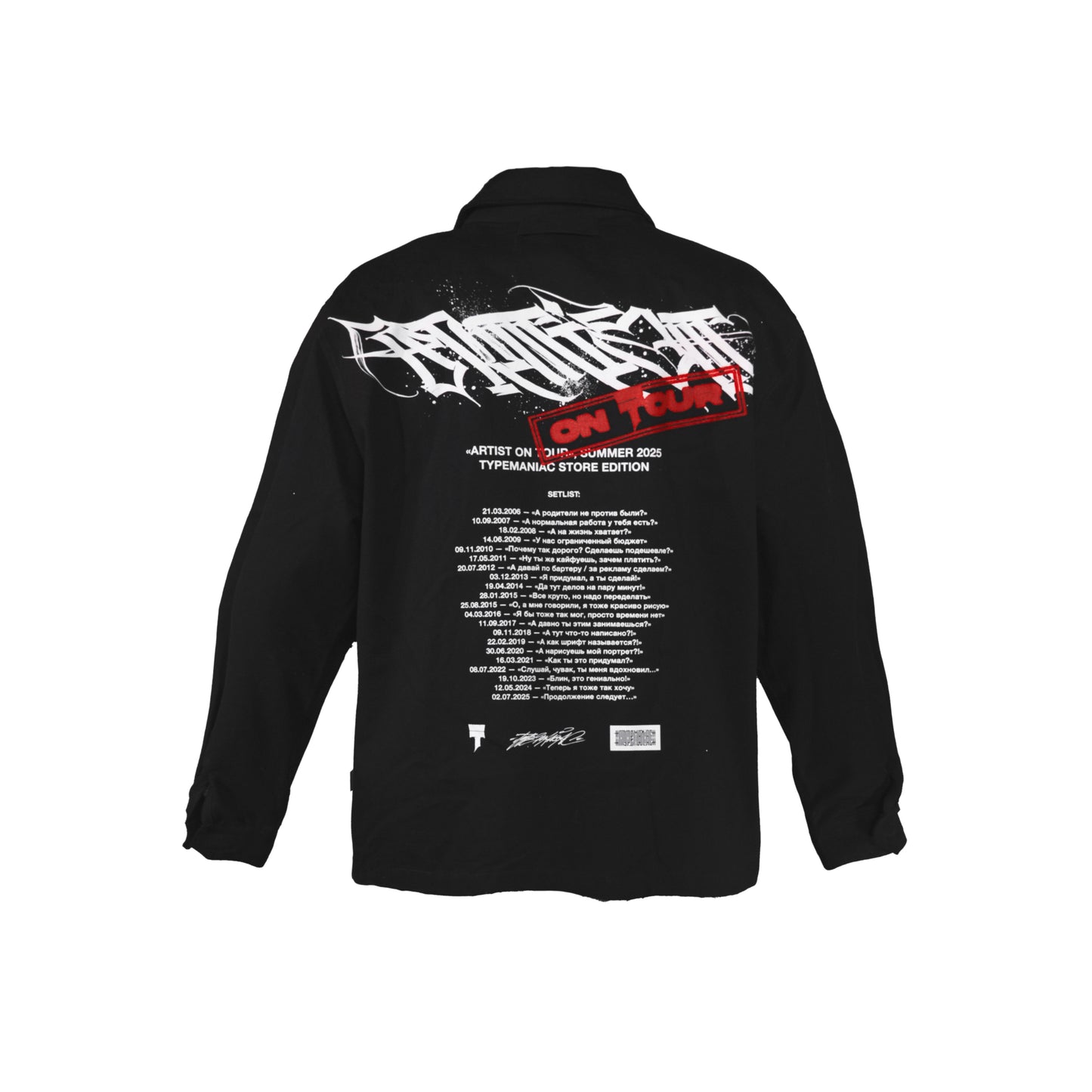 Shirt "Artist on tour" black