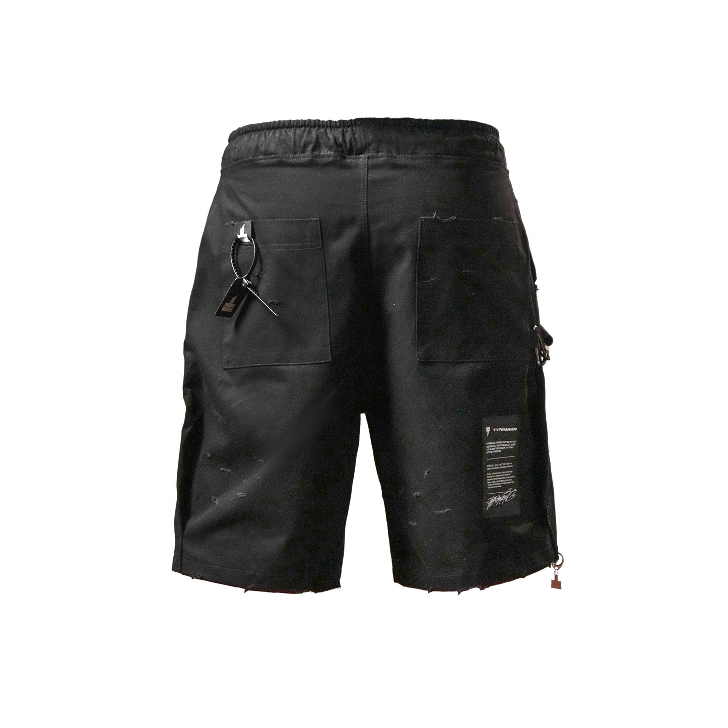 Black Oversized Shorts "Artist on Tour"
