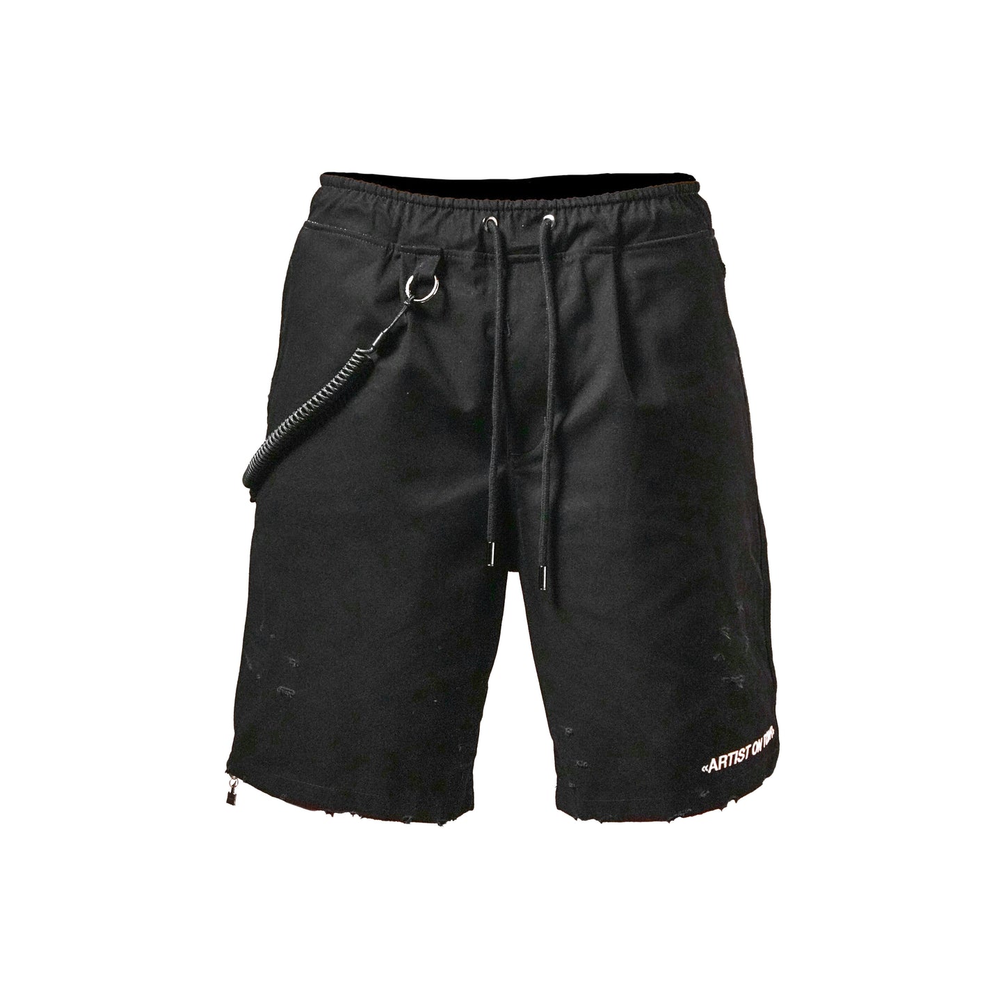 Black Oversized Shorts "Artist on Tour"