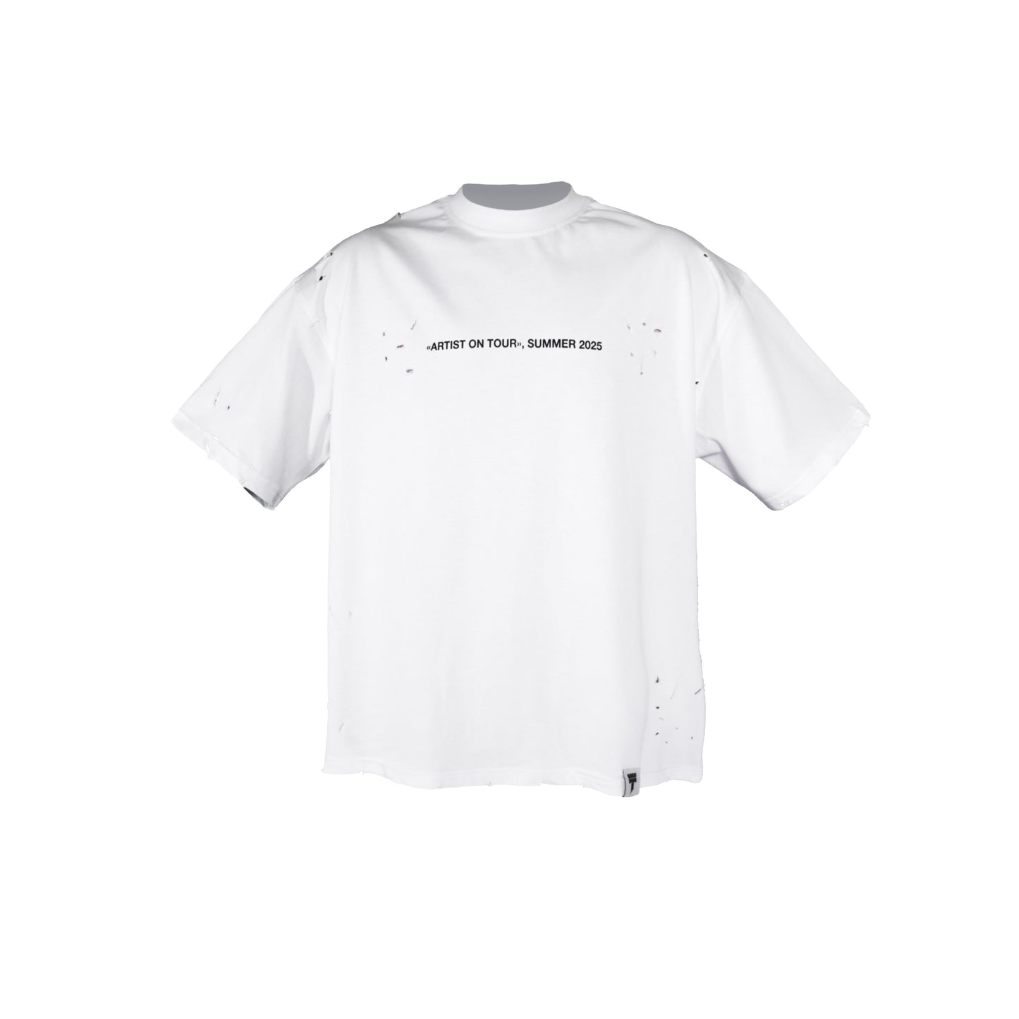 T-shirt "Artist on tour" white