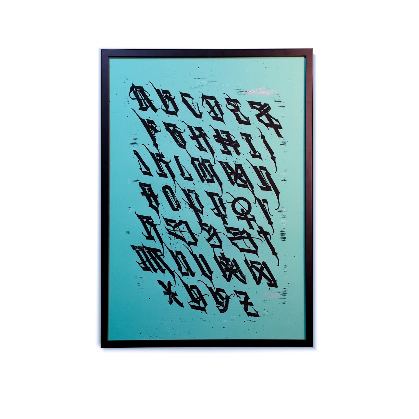 Плакат-линогравюра "Дисциплина превыше мотивации" 50*70 см А2.