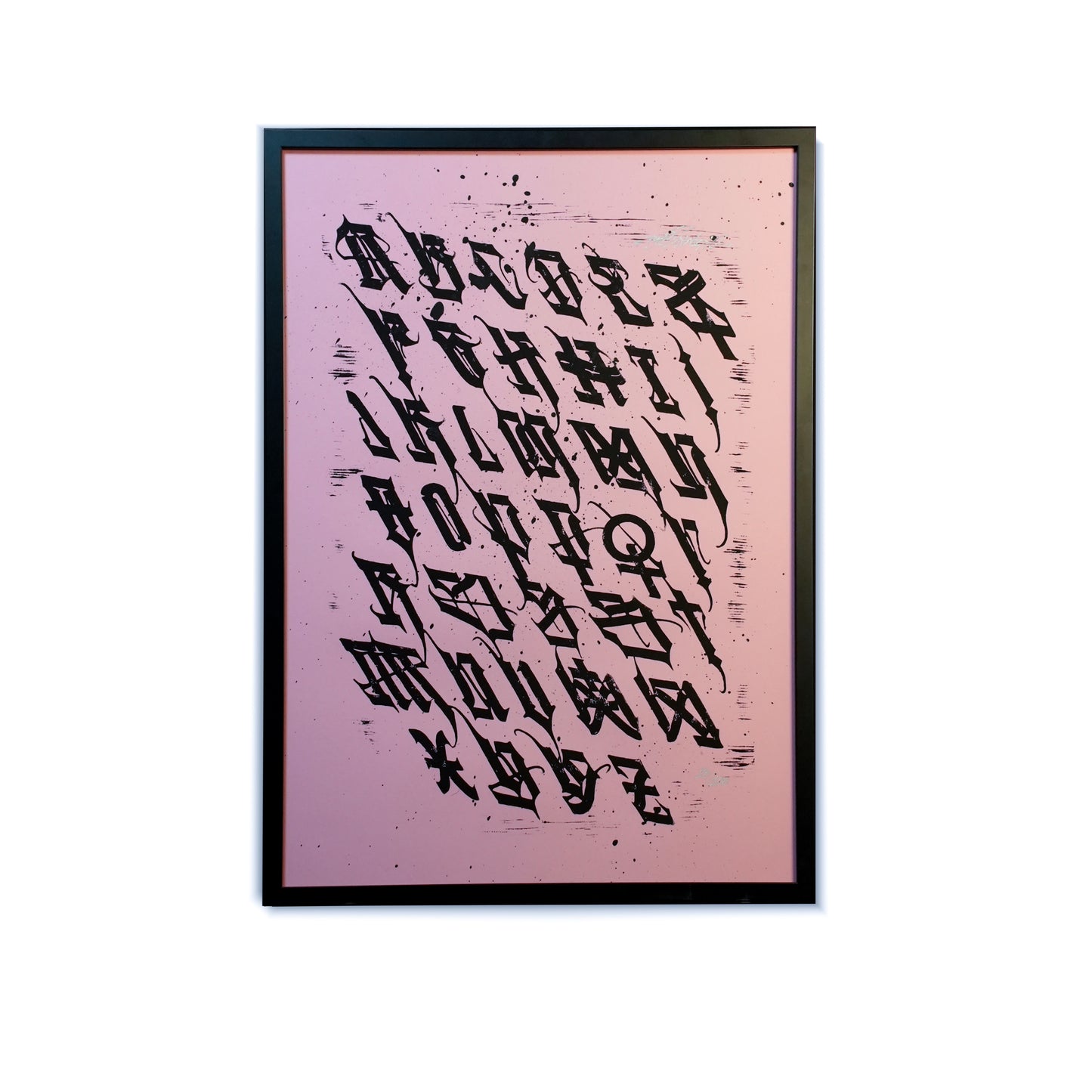 Плакат-линогравюра "Дисциплина превыше мотивации" 50*70 см А2.