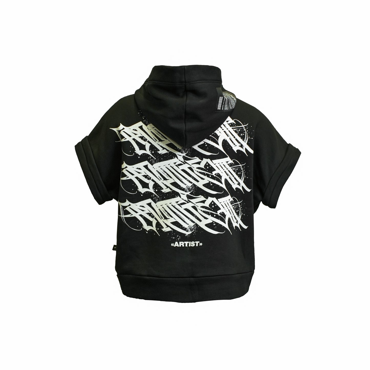 Oversized hoodie “ARTIST” with detachable sleeves